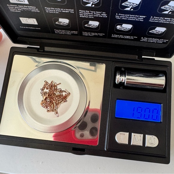 14k Rose Gold Paperclip Link Choker Necklace - Picture 7 of 7